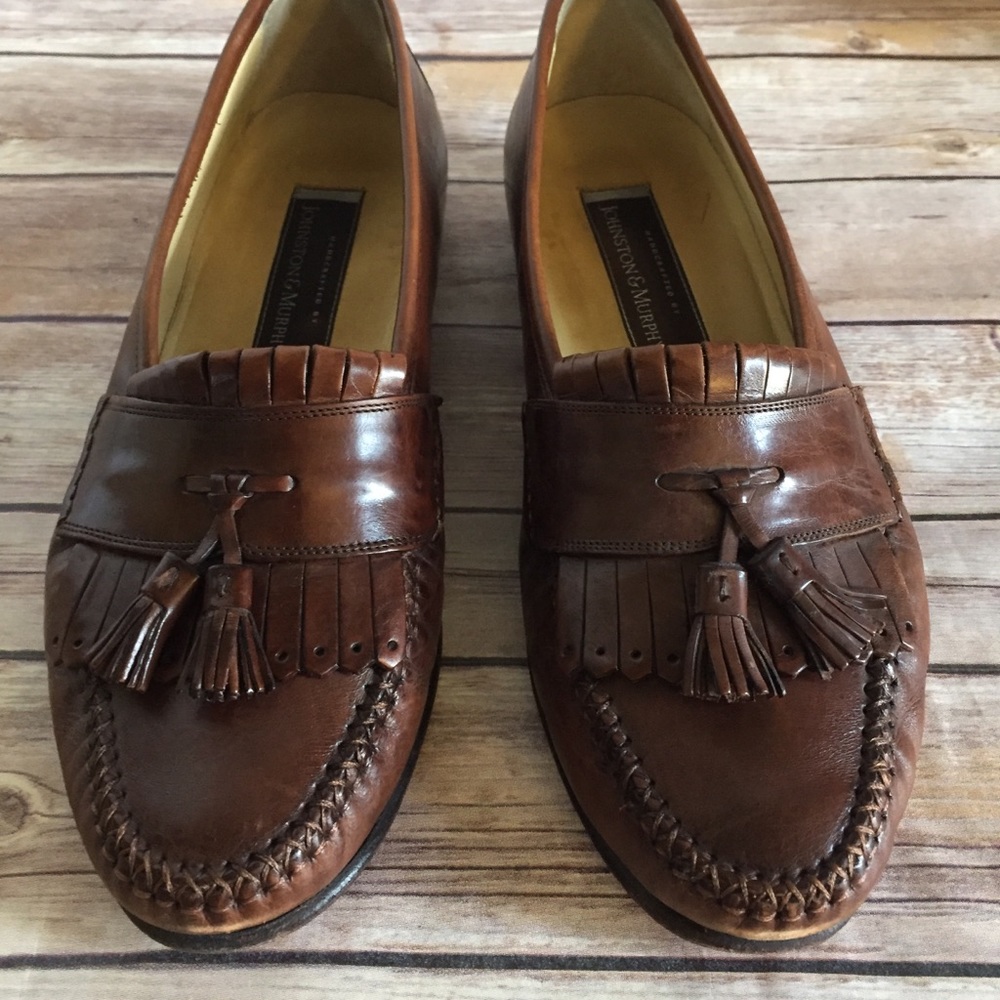 Johnston & Murphy Handcrafted Tassel  Loafers 10M